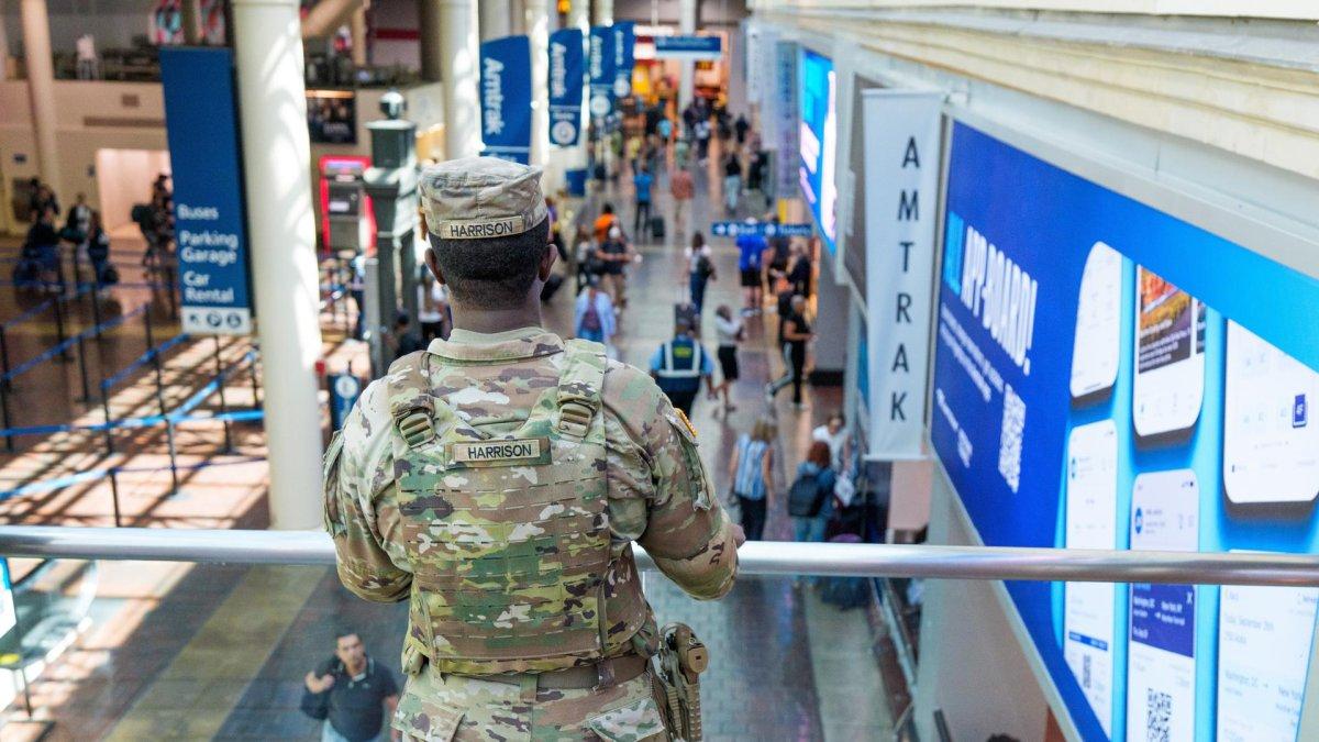Fotografía de archivo de un miembro de la Guardia Nacional.