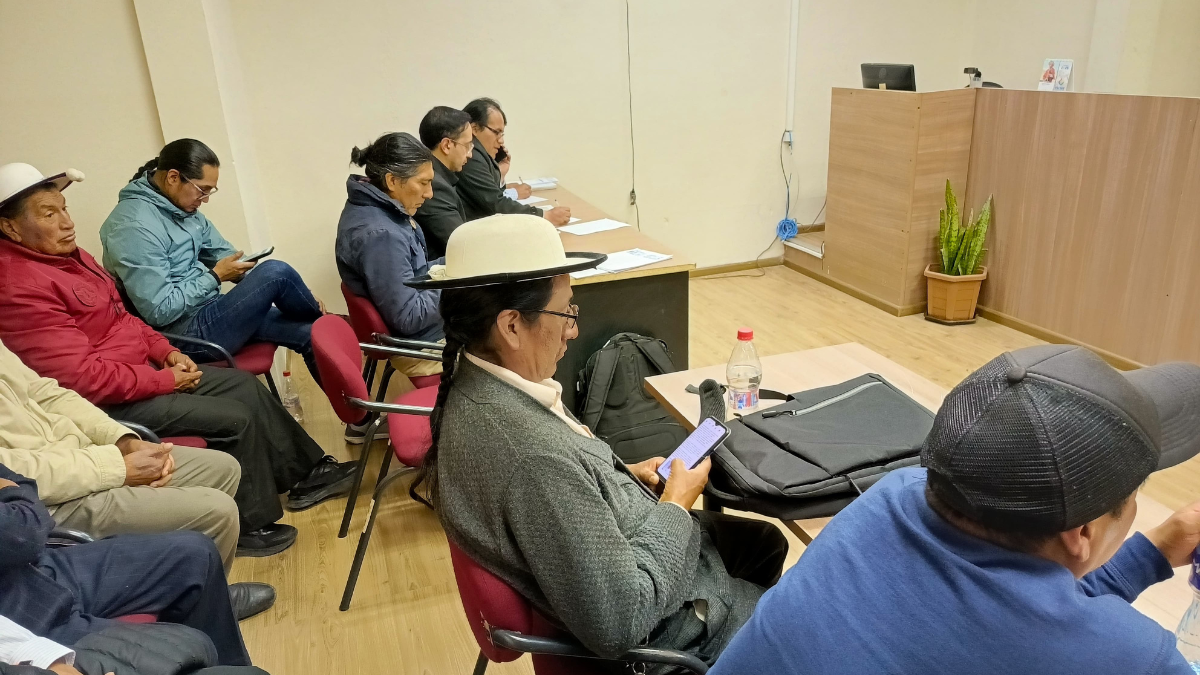 La audiencia se desarrolló en el cantón El Tambo.