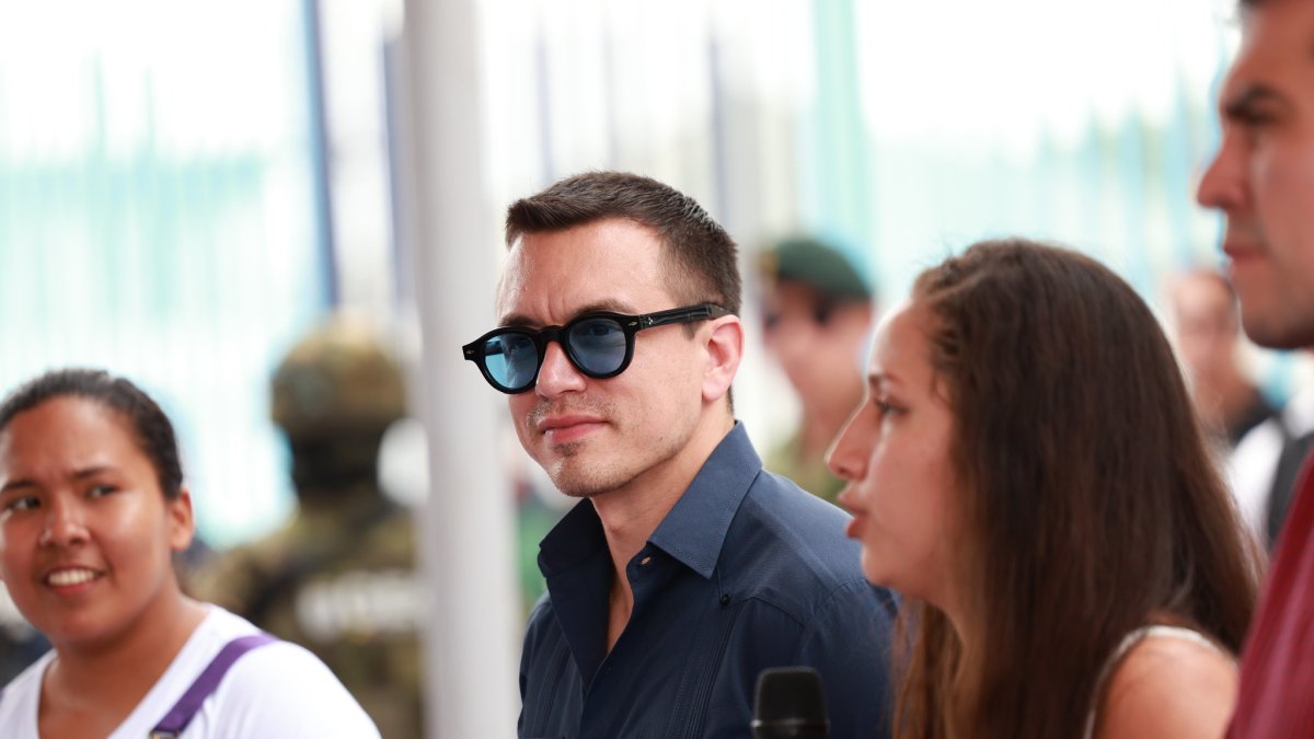 El presidente ecuatoriano Daniel Noboa cumplió agenda en Guayaquil.