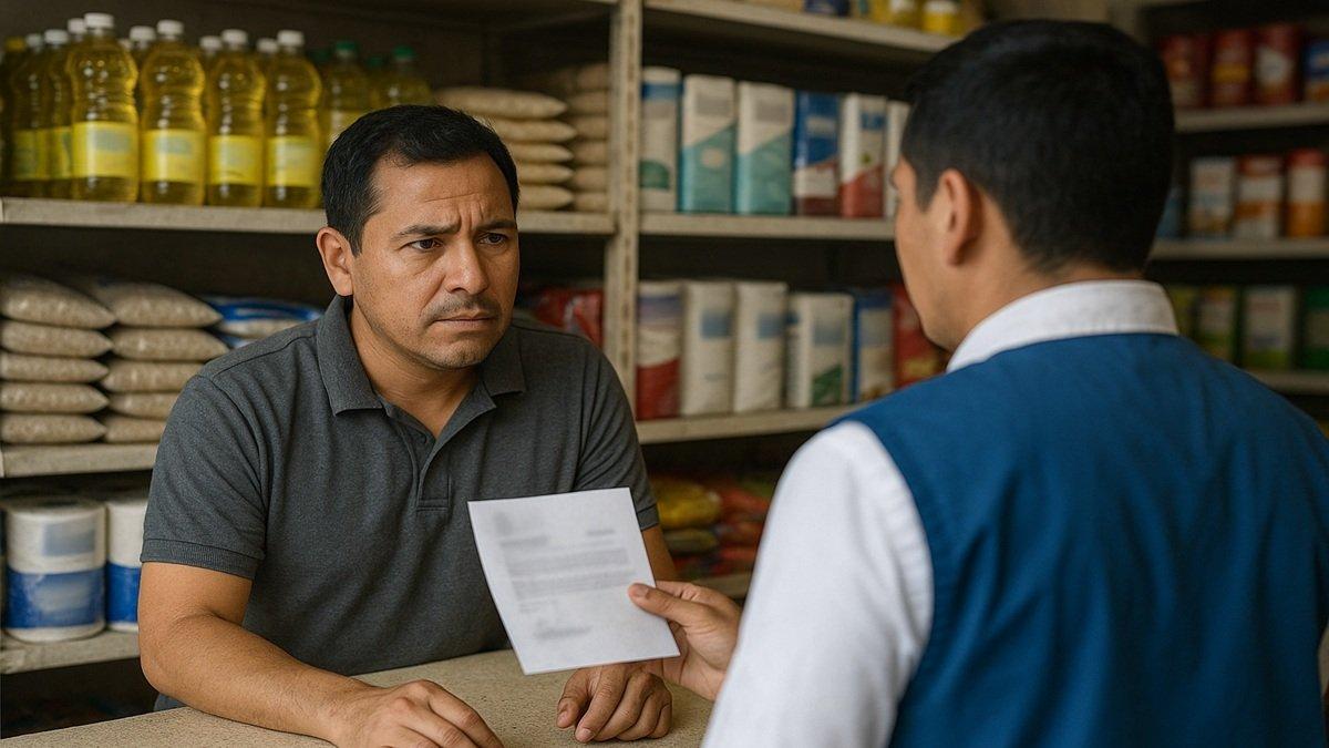 El ciudadano sentenciado acudió a un local portando una credencial falsa del SRI y solicitó dinero al propietario del negocio (imagen referencial).