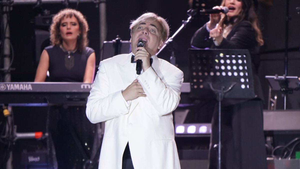 Cristian Castro durante su última presentación en Guayaquil.