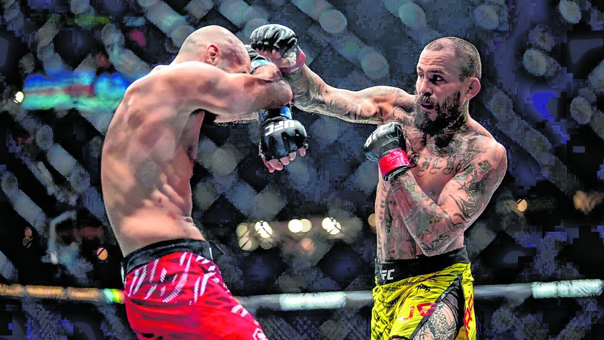 Chito Vera (d) tuvo una intensa y pareja pelea con Aiemann Zahabi (i) en el UFC Vancouver, que fue a favor del local por decisión dividida de parte de los jueces.