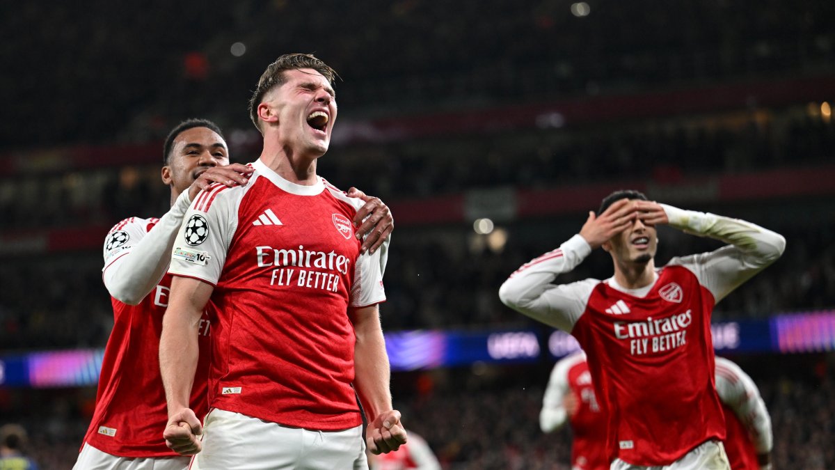 Viktor Gyökeres anotó un doblete en la goleada de los Gunners en Champions ante el Atletico de Madrid.