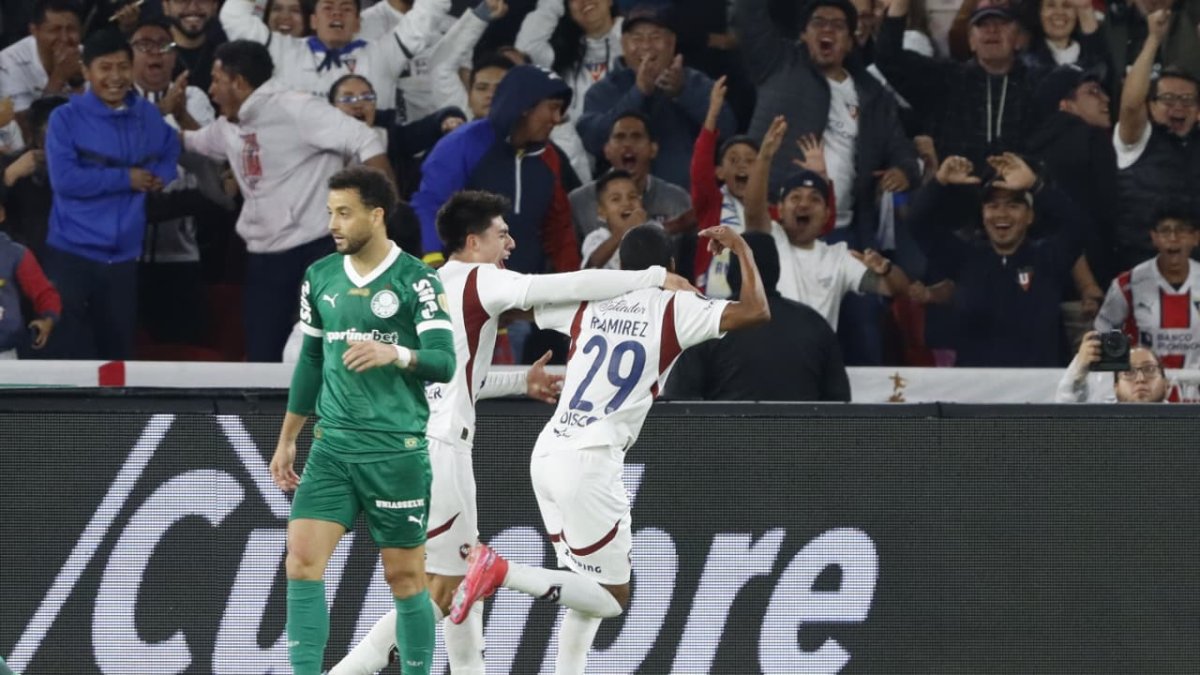 Liga de Quito liquidó el partido contra Palmeiras en los primeros 45 minutos.