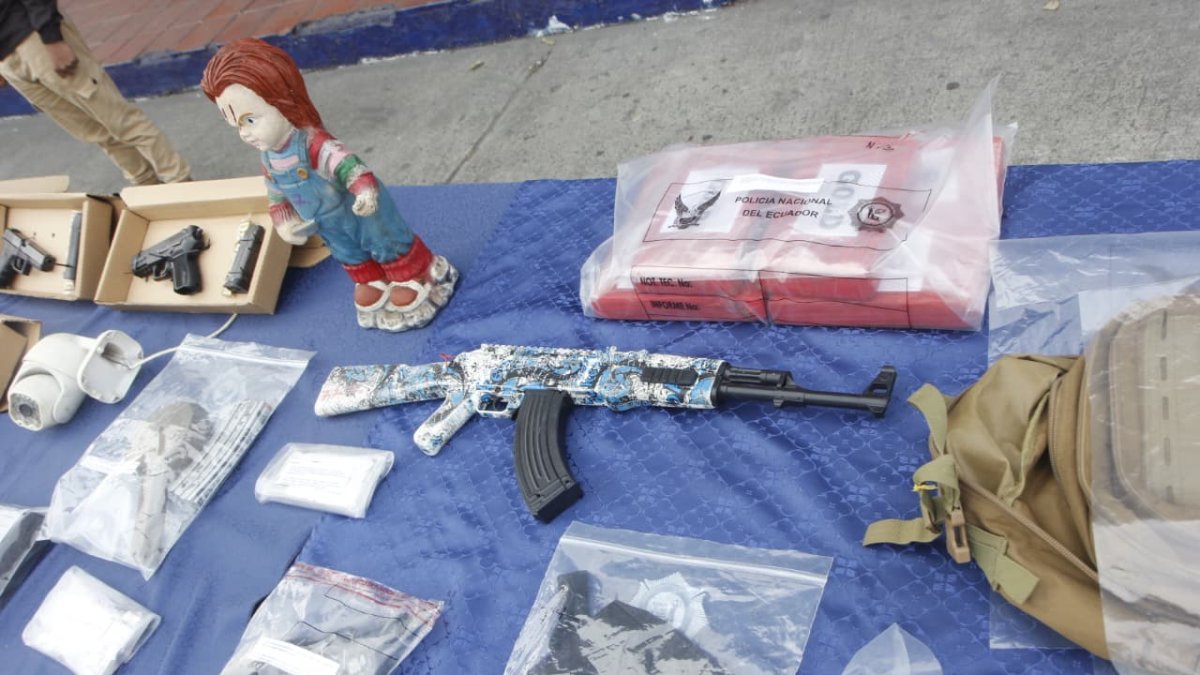 Estas fueron algunas de las evidencias mostradas por la Policía Nacional.