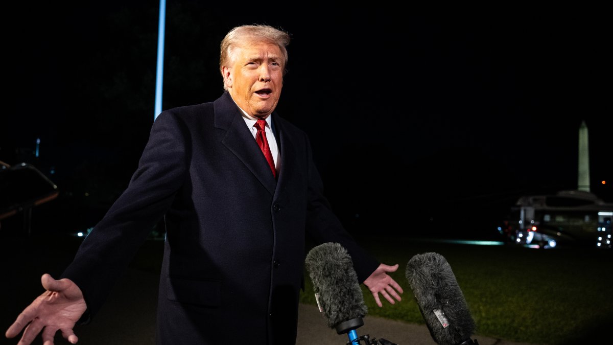 El presidente de Estados Unidos, Donald Trump, en una rueda de prensa en la Casa Blanca.
