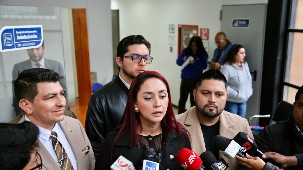 La legisladora Ana Belén Tapia (ADN) acudió le 29 de octubre de 2025 al TCE para presentar sus denuncia.