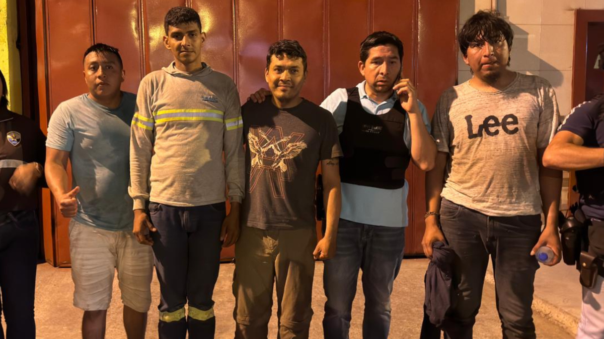 Los cuatro liberados fueron llevados a la validación médica tras su localización.