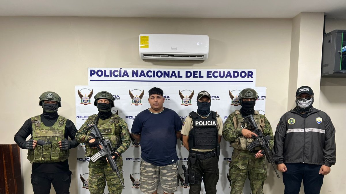 Alias Kiko fue capturado en Santa Lucía, Guayas, durante un operativo del Bloque de Seguridad con apoyo militar.