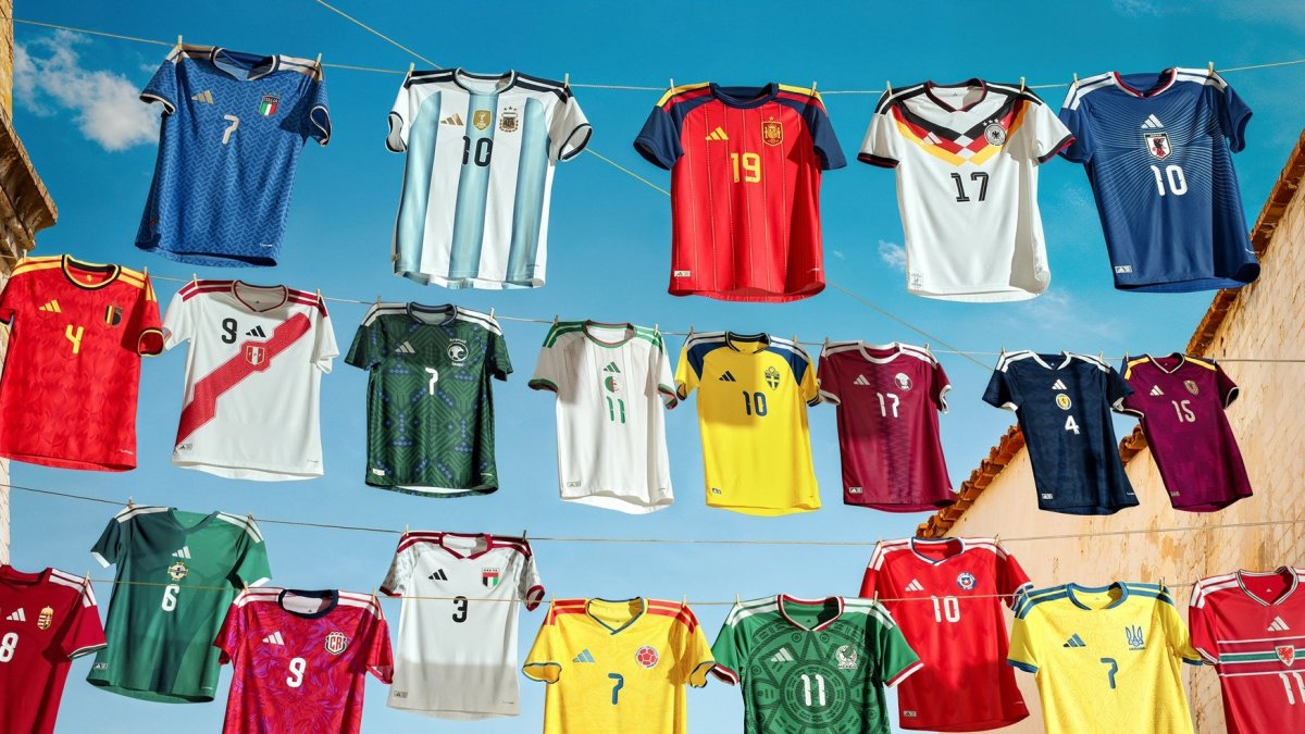 Las camisetas que utilizarán algunas de las selecciones clasificadas a la Copa Mundial 2026.
