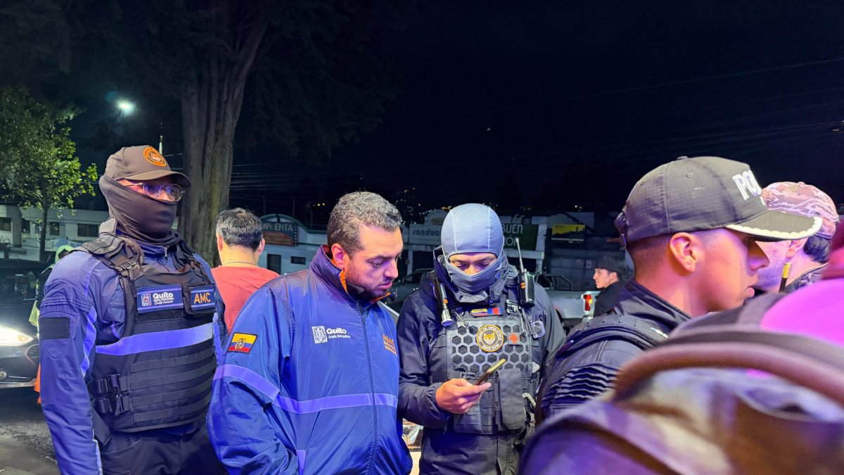 En el operativo participó la AMC, la Intendencia de Pichincha y la Policía.