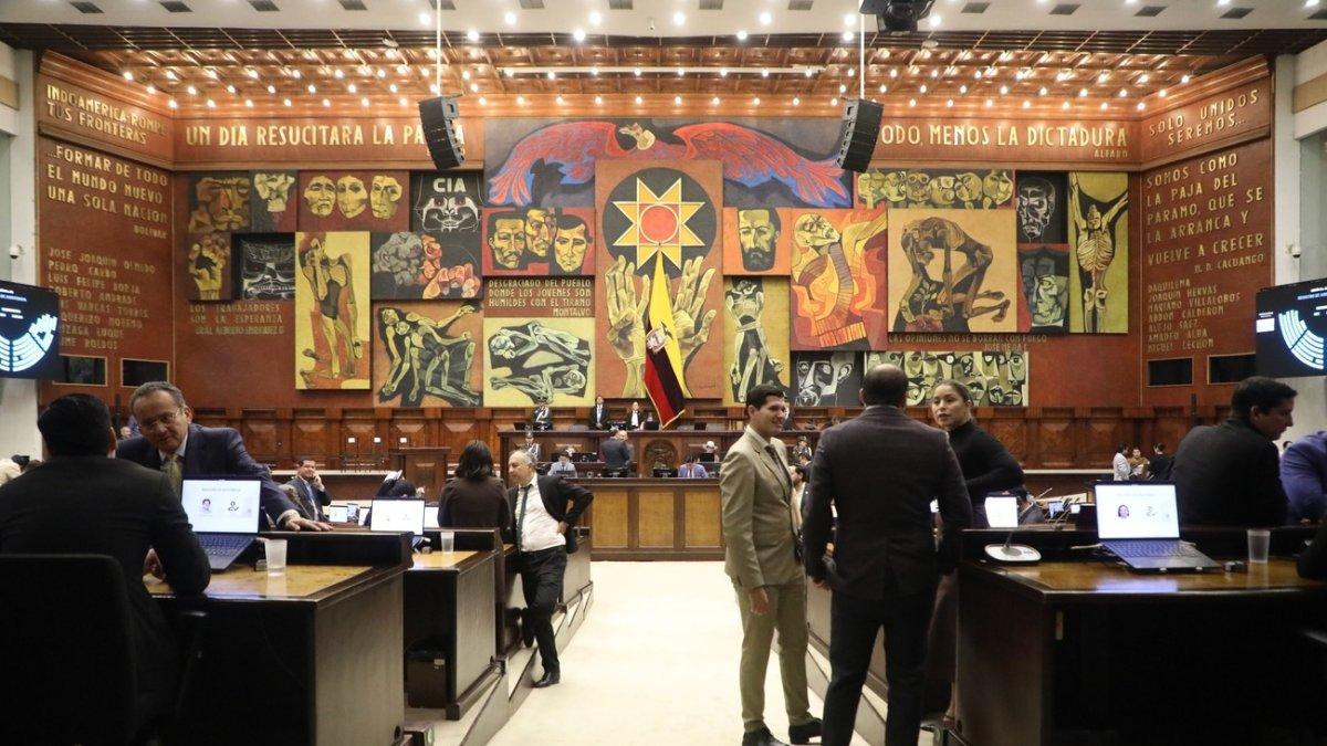 La Asamblea Nacional está controlada por una mayoría afín al Gobierno de Daniel Noboa.