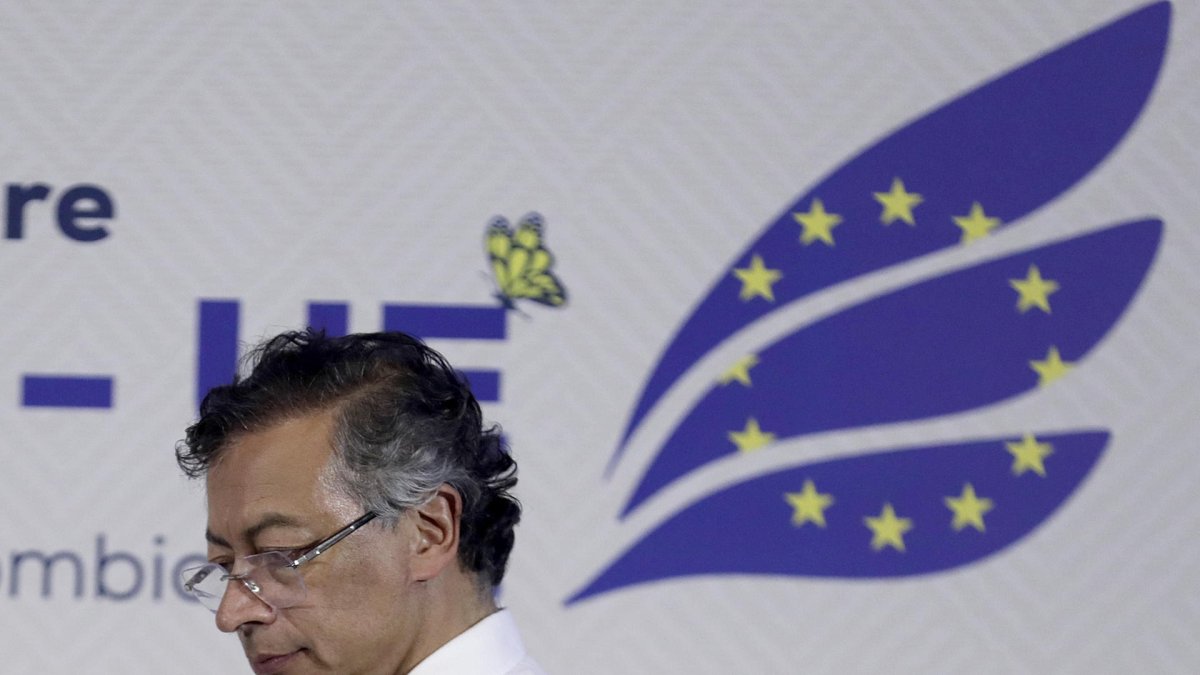 El presidente de Colombia, Gustavo Petro, en la IV Cumbre CELAC-UE en Santa Marta (Colombia).