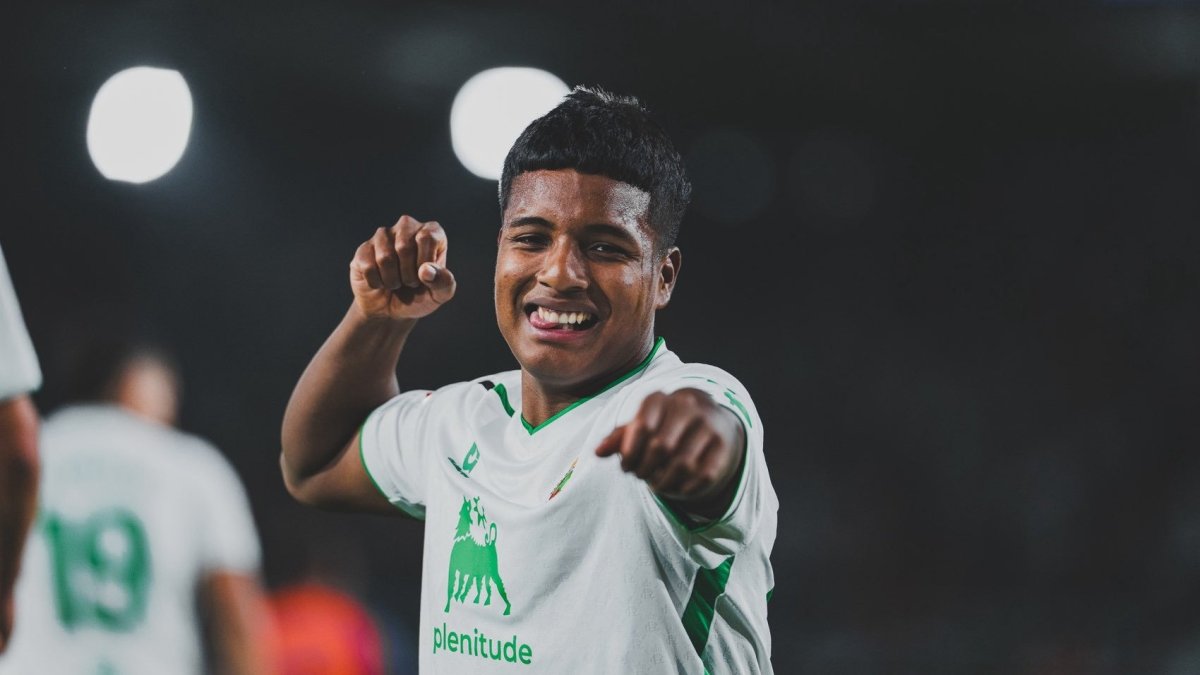 Jeremy Arévalo, delantero ecuatoriano del Racing Santander.