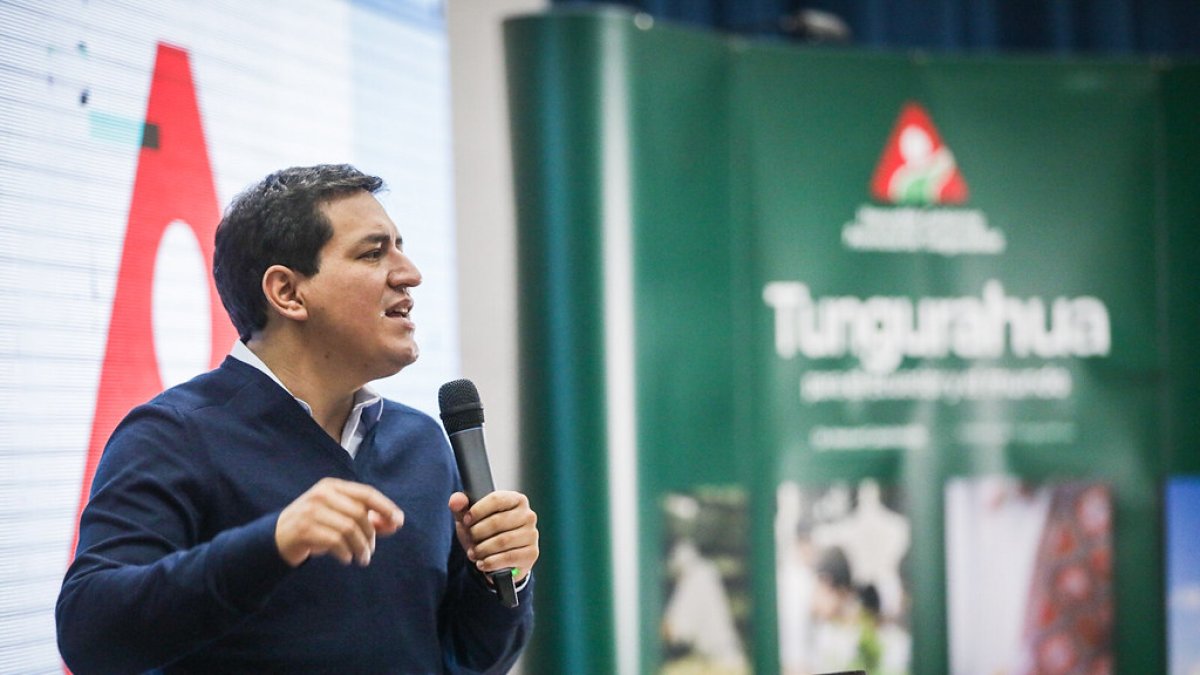 El excandidato presidencia del correísmo, Andrés Arauz.