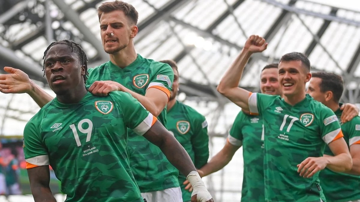 Foto de archivo de la selección irlandesa de fútbol.
