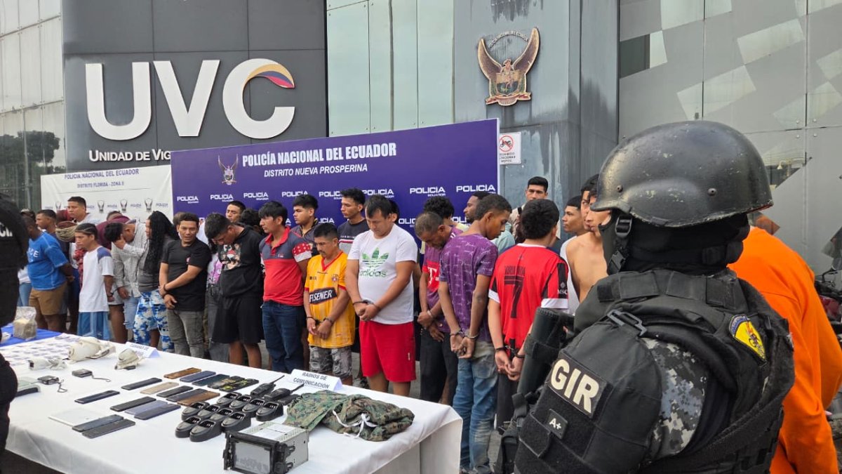 La Policía Nacional detuvo a 37 presuntos integrantes de las bandas criminales Los Lobos, Los Águilas y Los Tiguerones.