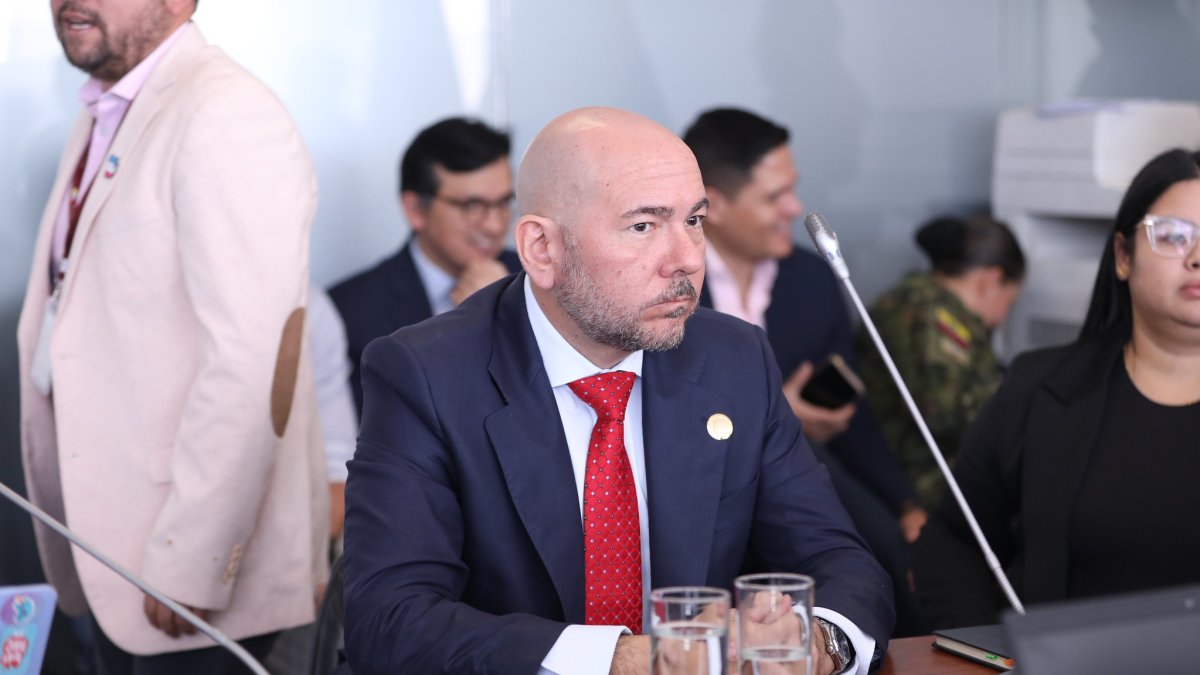 El ministro de Defensa, Gian Carlo Loffredo, en la Asamblea Nacional.