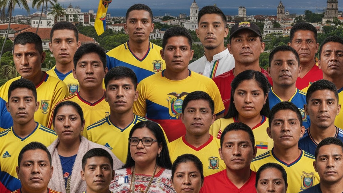 Imagen representativa de ciudadanos de varias provincias de Ecuador.