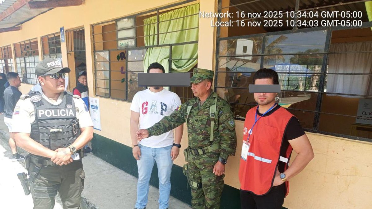 En uno de los recintos electorales se detectó  un caso de suplantación de identidad.