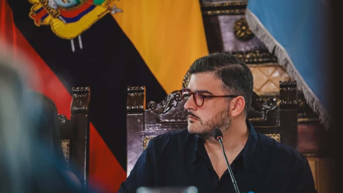 El alcalde de Guayaquil, Aquiles Álvarez.