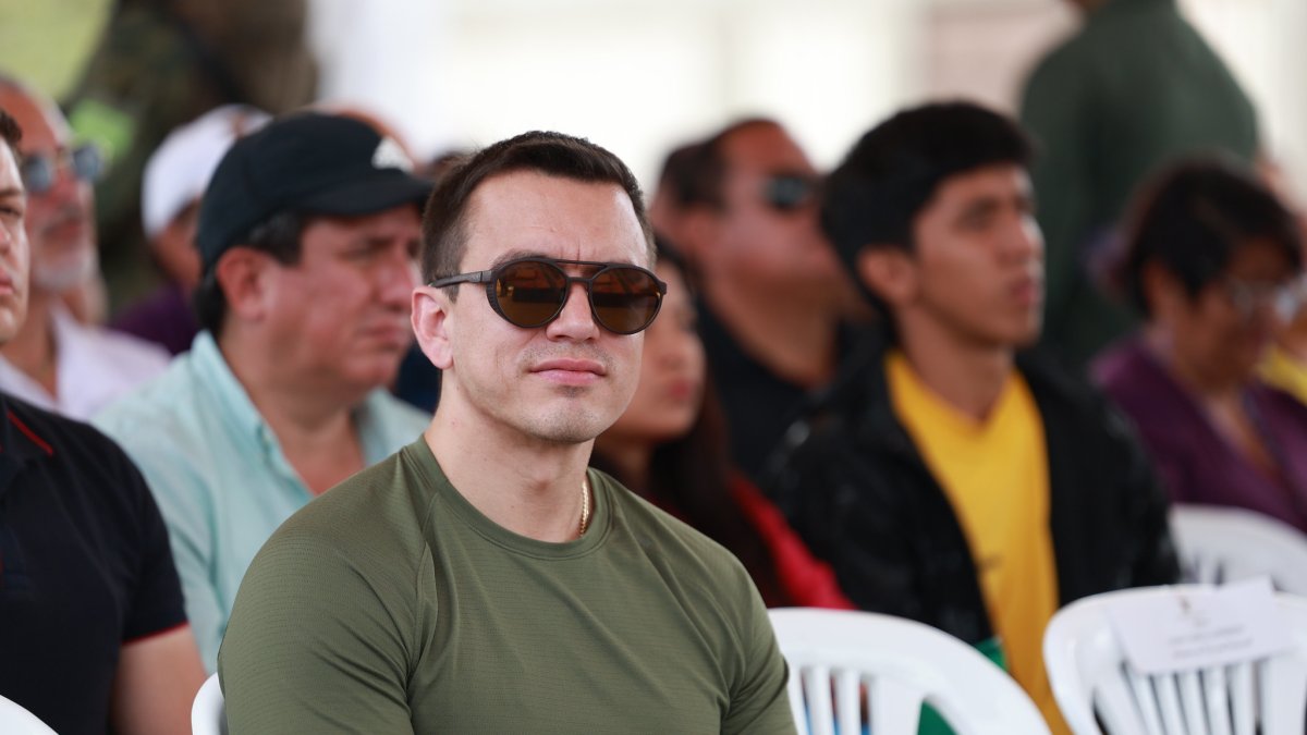 Daniel Noboa no salió a dar declaraciones públicas, solo tuiteo.