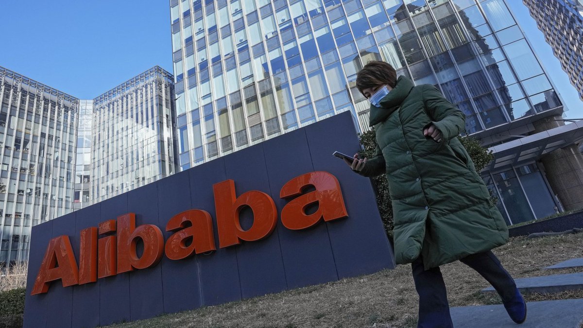 Un edificio del gigante digital chino Alibaba.