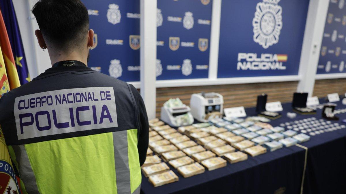 En la imagen, droga incautada por la Policía Nacional española, junto con la Administración de Control de Drogas de Estados Unidos (DEA) y autoridades policiales de Países Bajos.