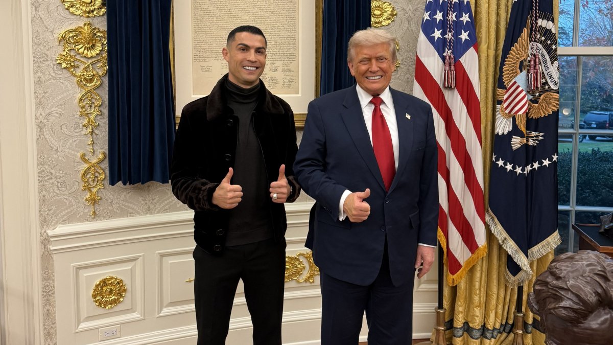 La estrella portuguesa y el mandamás americano se reunieron en la oficina Oval de la Casa Blanca.