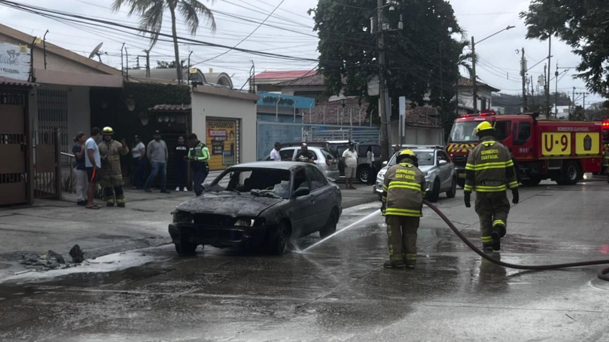 Vehículo se calcinó en la vía.