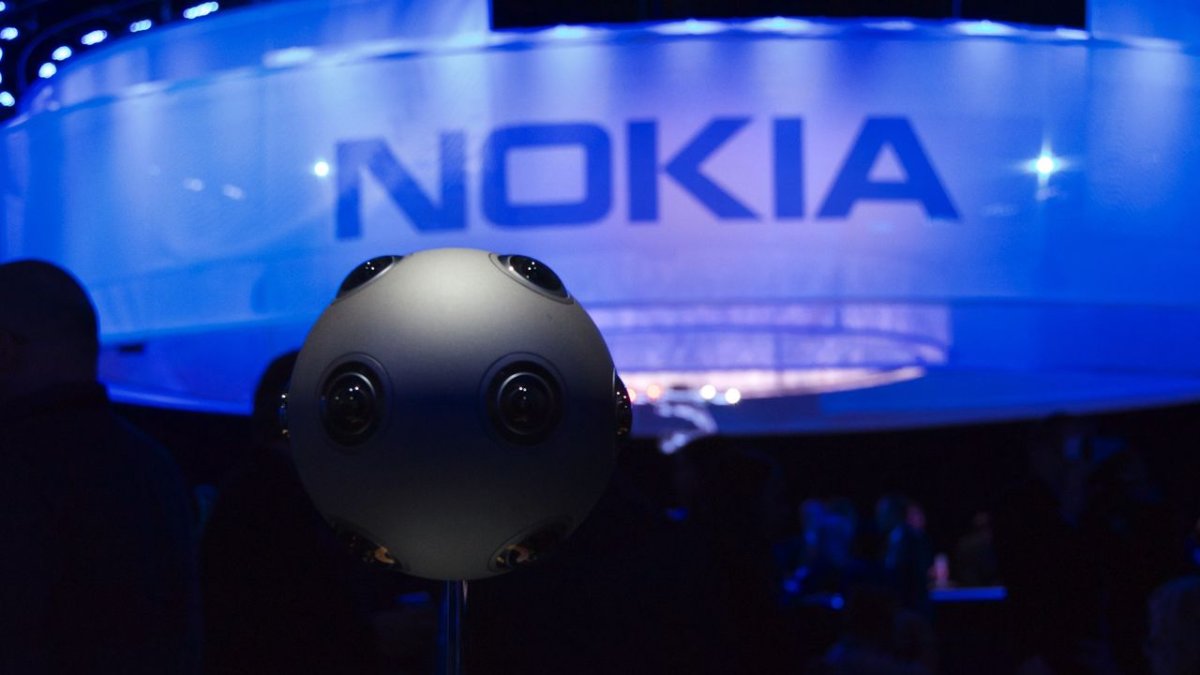 El logo de Nokia, una empresa tecnológica finlandesa.