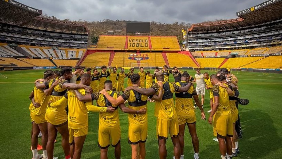 Barcelona prepara el partido contra Liga de Quito, por la fecha 6 del primer hexagonal de LigaPro.