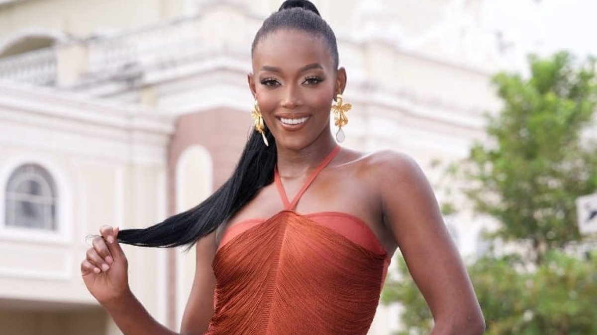 Alexandra Mina, primera finalista de Miss Ecuador 2025.