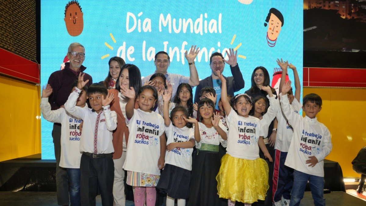 Menores. Unicef llama a garantizar los derechos de los niños en Ecuador.