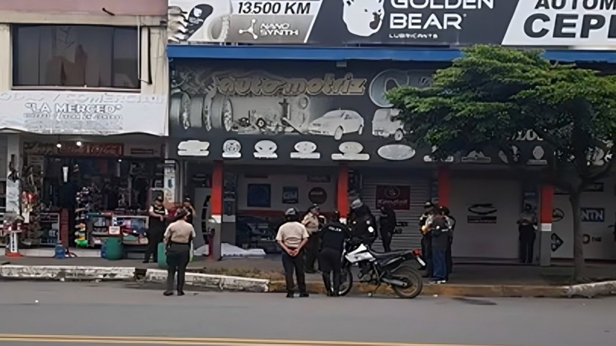 Alias 'Gordo Tacuri' fue asesinado en los exteriores de un negocio de repuestos para vehículos, en La Maná, Cotopaxi.