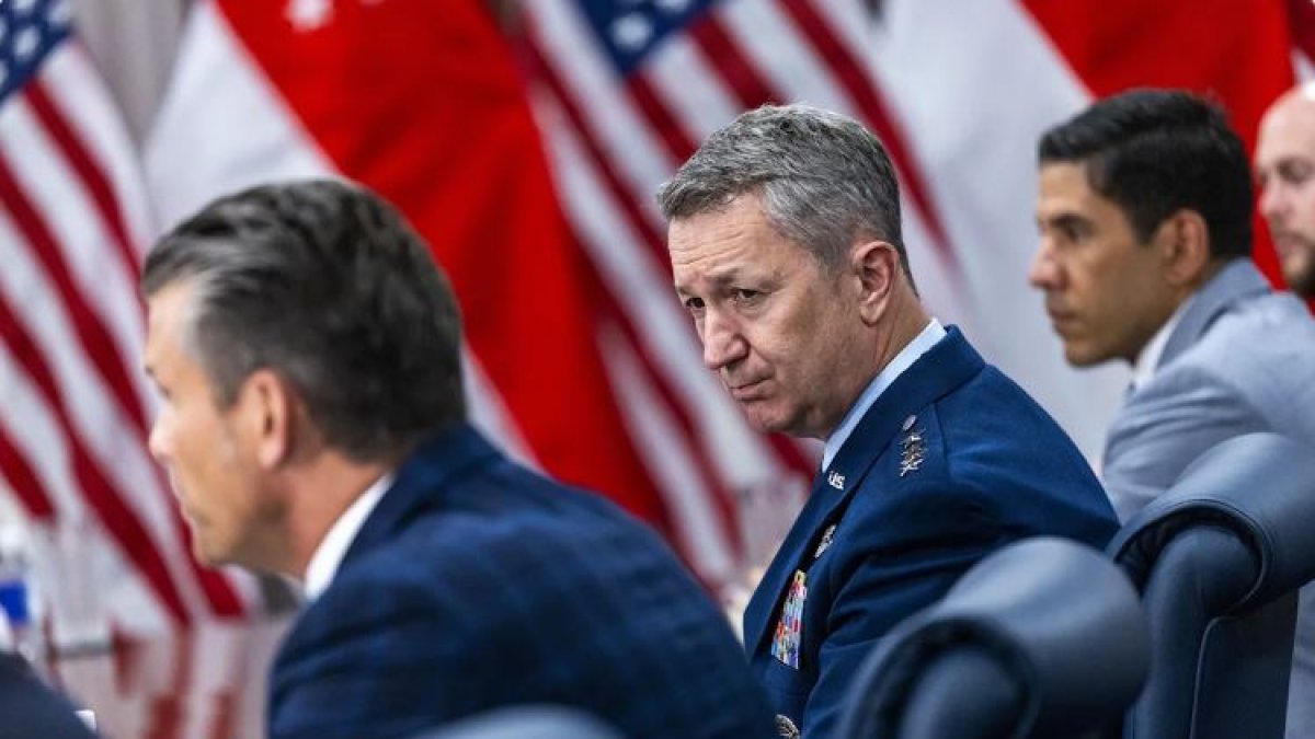 Dan Caine es el jefe de Estado Mayor de Estados Unidos.