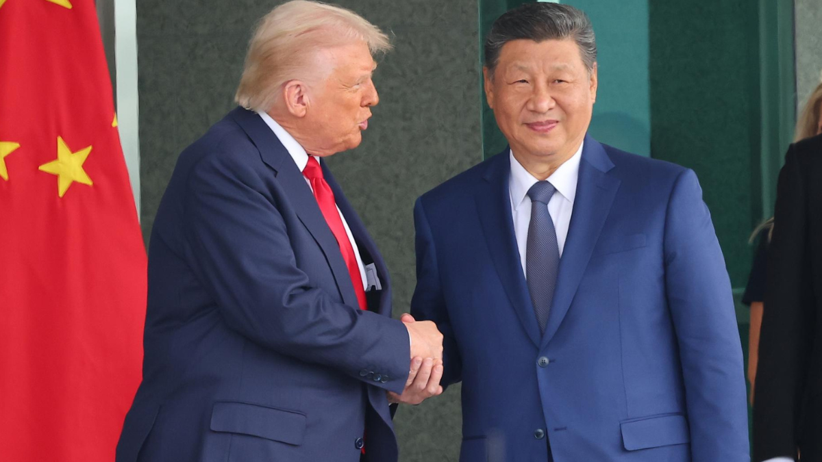 El presidente Donald Trump y Xi Jinping en Corea del Sur.