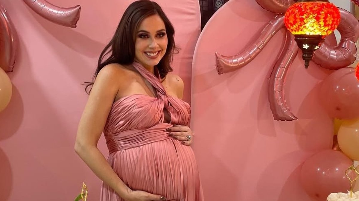 Fiorella Solines durante su baby shower.