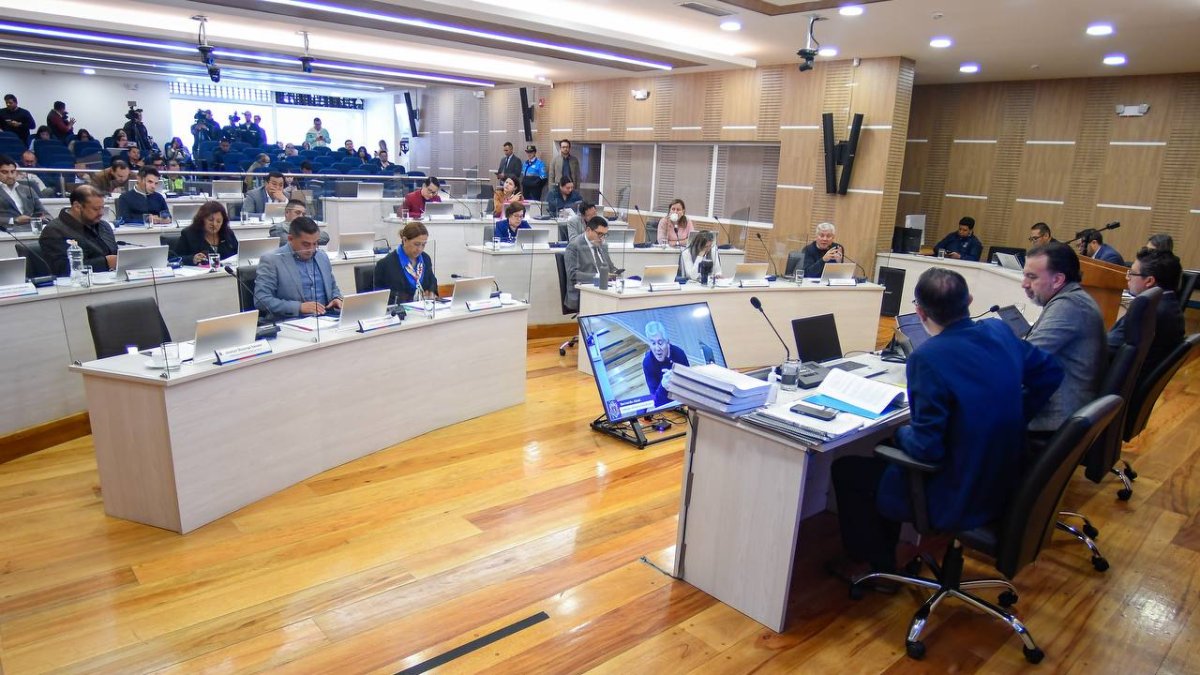 Imagen de la sesión del Concejo Metropolitano del pasado 18 de noviembre de 2025.