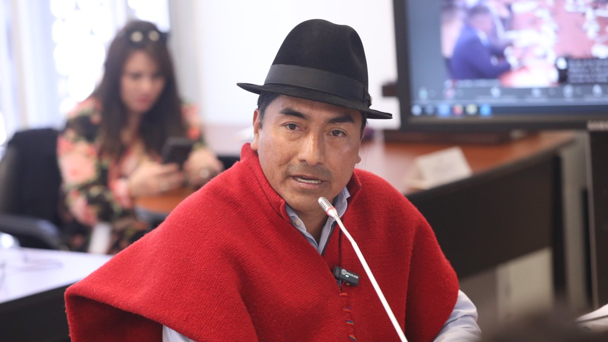 El dirigente indígena, Leonidas Iza, fue presidente de la Conaie.