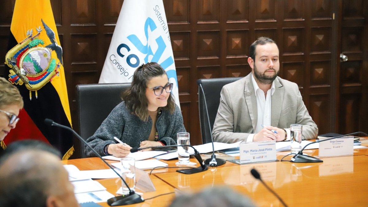 La vicepresidenta María José Pinto está encargada de las funciones del Ministerio de Salud Pública.