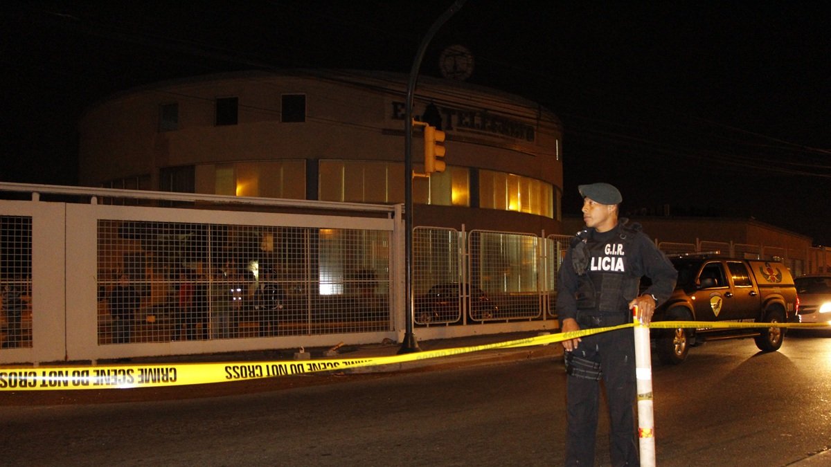 Foto de archivo de un procedimiento en el edificio donde funcionó diario El Telégrafo.