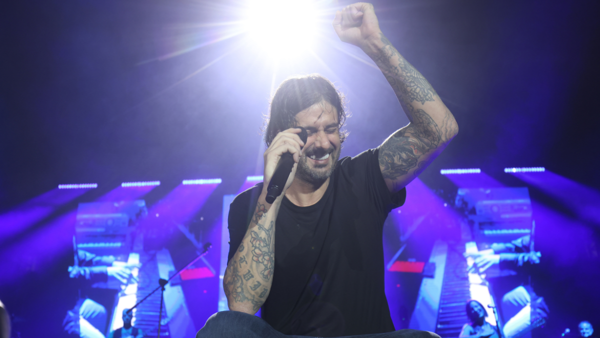 Melendi en el concierto en Quito, el 26 de noviembre.