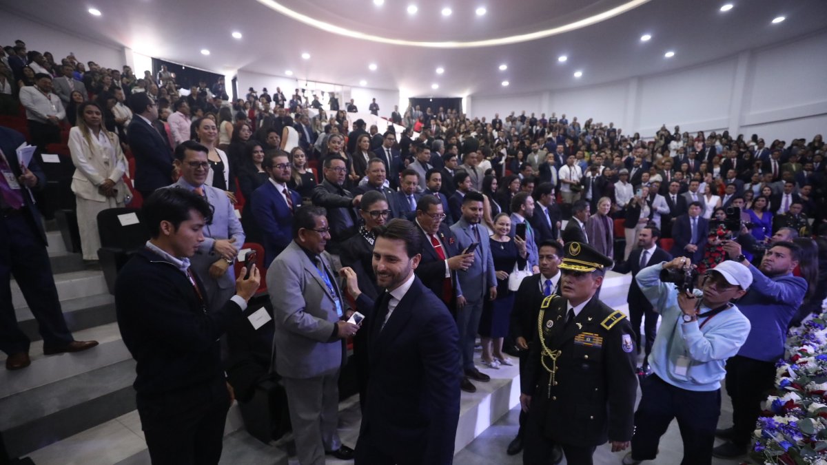 El presidente de la Asamblea Nacional, el oficialista Niels Olsen.