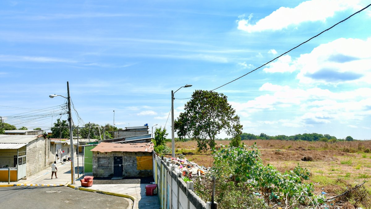 Obra. Los moradores que viven a lado de los terrenos de las empresas de la familia Noboa no saben si serán expropiados ni cuándo.