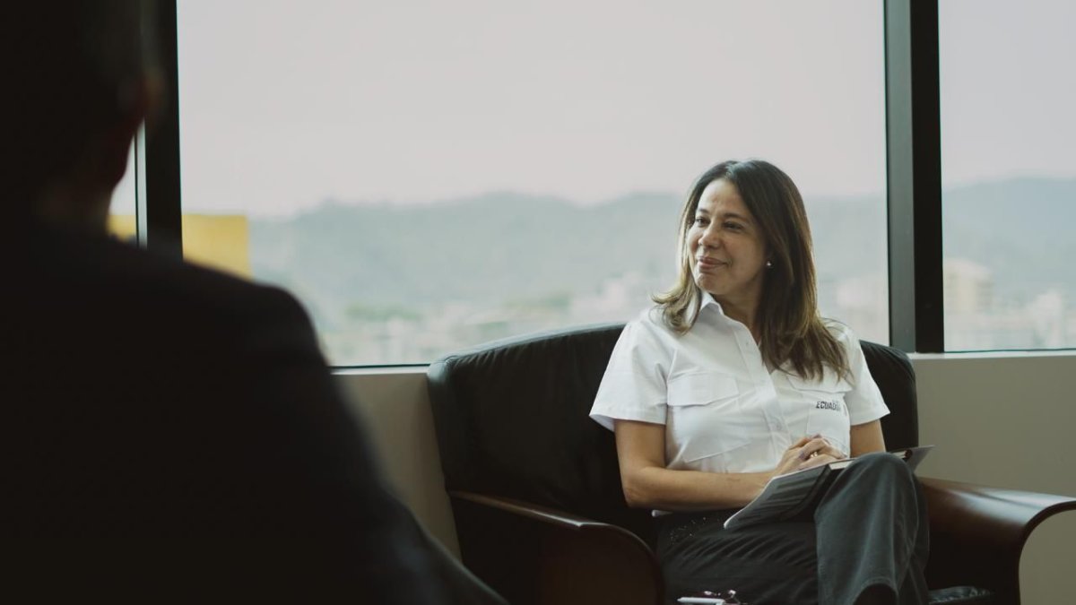 Cynthia Gellibert, una de las figuras cercanas a Daniel Noboa, asumió la dirección del movimiento ADN