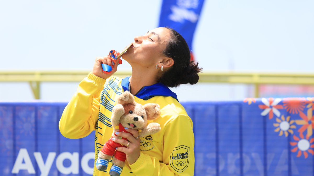 La abanderada del Team Ecuador, Gaby Vargas, sumó el oro # 40.