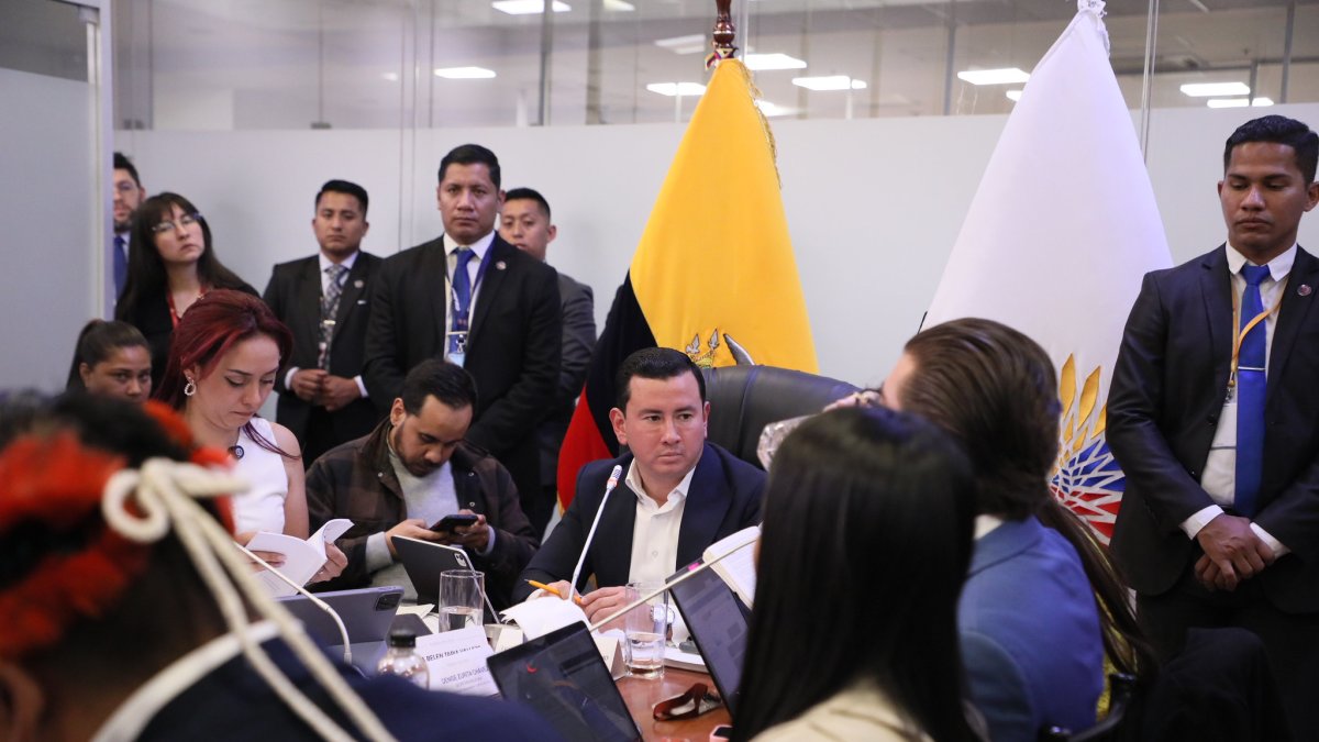 El asambleísta de ADN, Ferdinan Álvarez, preside la Comisión de Fiscalización.