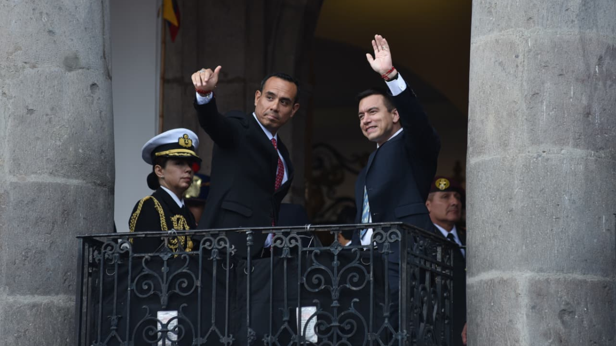 José Jerí y Daniel Noboa se reunieron en Quito.
