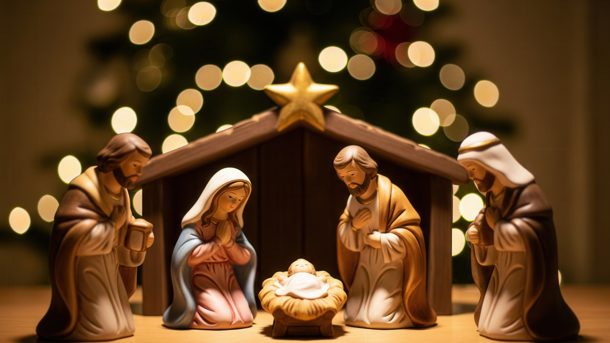 Decoración navideña y espíritu de fe durante los nueve días de la Novena de Navidad.